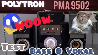 Test suara Speaker Polytron PMA9502 buktikan suara mitosnya Bass super Bass hhe [upl. by Ennairoc424]