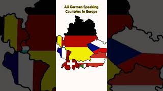 All German Speaking Countries in Europe 🇩🇪 mapper shorts geography [upl. by Wald]