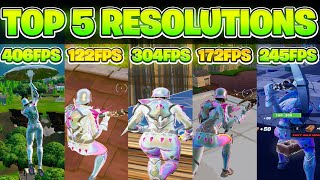 The BEST 5 Stretched Resolutions in Fortnite OG Season HUGE FPS BOOST [upl. by Nnyliram57]