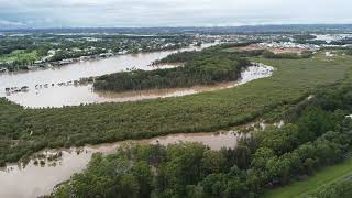 Coomera River flooding in Coomera 2 Gold Coast Australia 28 Feb 2022 [upl. by Enyamrahs244]