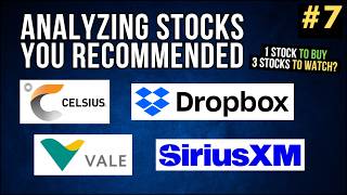 Celsius Vale Dropbox Sirius XM  Analyzing Stocks You Recommended 7 [upl. by Gabler934]