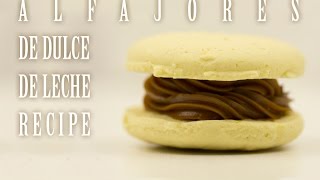 ALFAJORES DE DULCE DE LECHE RECIPE [upl. by Shoshanna951]