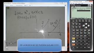 HP50G  Coeficientes de fourier con programa quotSeries de fourierquot hp50g [upl. by Ellan386]