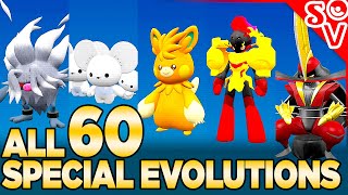 All 60 Special Evolutions in Pokemon Scarlet and Violet [upl. by Euqinim929]