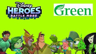 Disney Heroes Battle Mode GREEN TEAM [upl. by Etnaled]