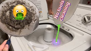 How to Deep Clean Your Washing Machine Without tabs Oxiclean out Smelly Stinky soap scum ￼mildew [upl. by Leod]