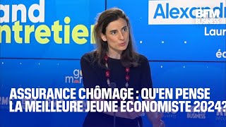 Assurance chômage  quen pense la meilleure jeune économiste 2024 [upl. by Sailesh]