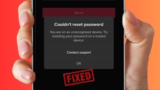 How to Fix Couldnt Reset Password TikTok Unrecognized Device  Couldnt Reset Password TikTok 2024 [upl. by Roberson168]