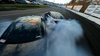 fatherandson drifting Donald amp Francis Royer  Autodrome Montmagny speedway 241020 fpvchase [upl. by Fe725]