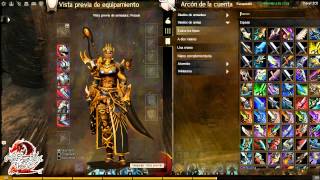 Guild Wars 2 Armadura de Carapacho y Luminiscente [upl. by Broida]