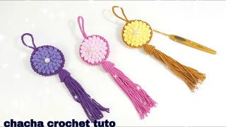 Tuto porteclés au crochet très facile a faire [upl. by Ennaeed]