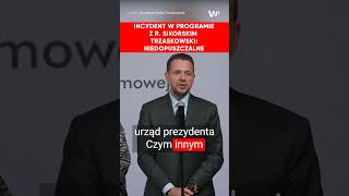 Trzaskowski po incydencie z Sikorskim w programie Olejnik [upl. by Iatnwahs]