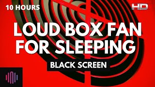 Box fan noise with black screen for sleeping 10 hours of box fan sounds [upl. by Joliet602]