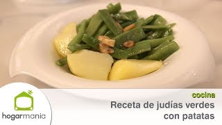 Receta de judías verdes con patatas [upl. by Eenot442]