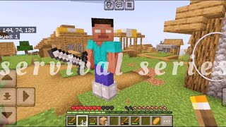 Minecraft survival series day 1 🤯 Minecraft movie trailer 🔥 Minecraft day 100 challenge minecraft [upl. by Yenitsed]