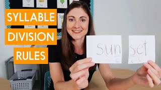 The 4 MustKnow Syllable Division Rules for Teaching Reading [upl. by Tann716]