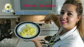 Huevos revueltos esponjados RECETA  3   FACIL [upl. by Eemak]