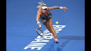 Lesia Tsurenko  2019 Brisbane International  Shot of the Day [upl. by Jedd]