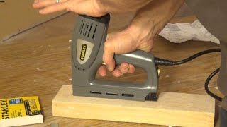 Stanley Electric StapleNail Gun TRE550 [upl. by Allegra]