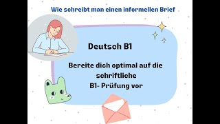 Wie schreibe ich einen informellen  Prüfung B1 ein Brief an die beste Freundin [upl. by Ainevul]