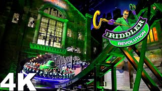 The Riddler Revolution OnRide 4K POV  Warner Bros World Abu Dhabi [upl. by Irtimed]