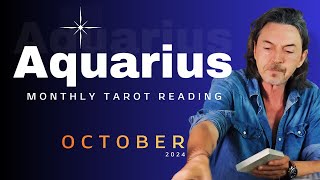 AQUARIUS TAROT OCTOBER AVOIDING A TRICKSTER IS KEY TO YOUR WELLBEING moderntarot [upl. by Anelat]