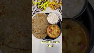 Navratri Day 1 Thali navratrispecial vratkakhana navratrifestival satvic satvikfood makhana [upl. by Ellevehs]