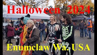 Halloween 2024 in Enumclaw Wa USA Small town trick or treat fun for everyone [upl. by Irrehc]