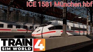 ICE 1581 Lübeck Hbf  München Hbf 【Train sim World 4】 Hauptstrecke Hamburg – Lübeck [upl. by Bocock801]