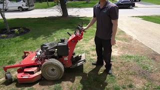 How to use the Proslide XT lawn mower sulky [upl. by Waddle]