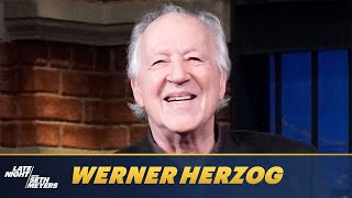 Werner Herzog on Nicolas Cage Testing His Own Stunts and His Memoir [upl. by Aritak]