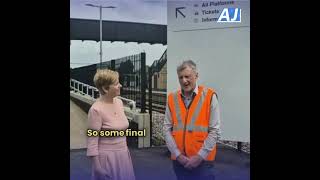 Andrea visits Morley Train Station to discuss the Transpennine Route Upgrade [upl. by Lim]