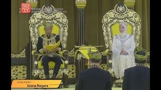 LIVE Installation ceremony of 16th Yang diPertuan Agong AlSultan Abdullah [upl. by Eellek442]