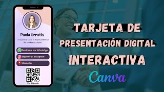 TARJETA DE PRESENTACIÓN DIGITAL INTERACTIVA📱 [upl. by Cristy]