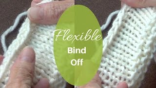 Flexible Bind Off  Stretchy Cast Off [upl. by Annawyt726]