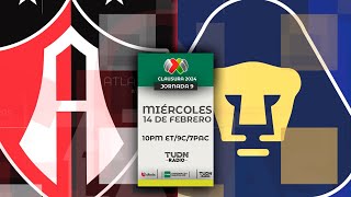 ATLAS VS PUMAS EN VIVO 🔴 JORNADA 9 LIGA MX CLAUSURA 2024 [upl. by Cutter]