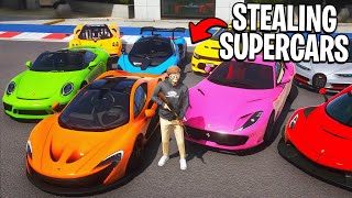 I Stole 50 Supercars in GTA 5 RP [upl. by Blodget104]