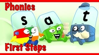 Alphablocks  Word Magic quotSATquot Red Learning Level Step 1 [upl. by Marjory]