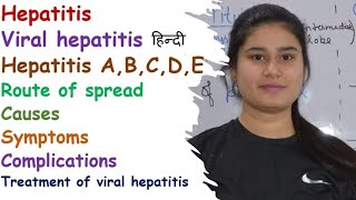 Hepatitis ABCDE  Causes  Route of Spread  Symptoms  Complications  Vaccination  Treatment [upl. by Shelia]