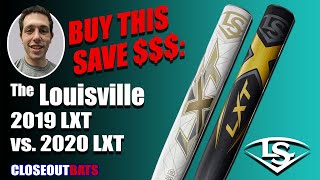 Closeoutbatscom Louisville Slugger LXT 2020 Series VS Louisville SluggerLXT 2019 Series [upl. by Sil]