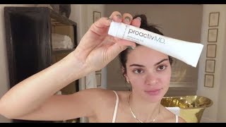 FULL VIDEO Kendall Jenners Real Skincare Routine Without Proactive Acne Treatment [upl. by Aivlis330]