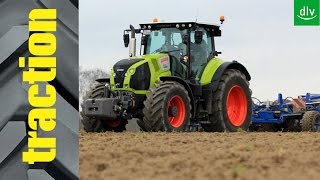 Claas Axion 870 Cmatic im tractionPraxistest [upl. by Nylaras]