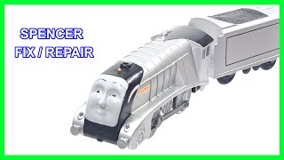 Trackmaster Spencer Fix repair Thomas Train 2009 Mattel [upl. by Attennaj]