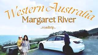 Part 1  Western Australia Road trip in Tesla Electric Car South WA  Margaret River  Busselton [upl. by Einolem341]