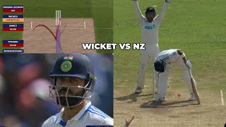 Virat Kohli Wicket Today Match  Everyone Shocked on Virat Kohli Wicket Today Vs Nz Virat Kohli Out [upl. by Airdnola220]