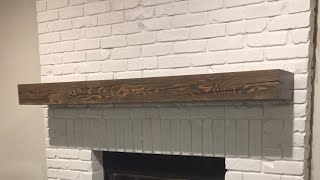 How to Install Fireplace Mantel with Hidden Bracket [upl. by Twedy]