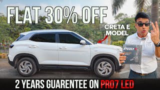 CRETA E BASE MODEL TO TOP MODIFICATION  FROM TELANGANA  FLAT 30 DISCOUNT  PRO7 LED  📞7977493577 [upl. by Mohkos]