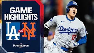 Dodgers vs Mets NLCS Game 4 Highlights 101724  MLB Highlights [upl. by Alyl55]