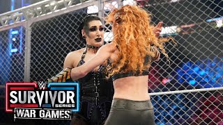 Lynch and Ripley duke it out inside WarGames Survivor Series WarGames WWE Network Exclusive [upl. by Horwitz836]