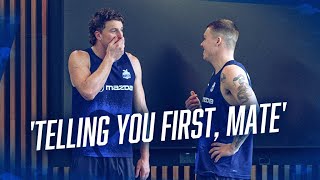 Bull gives his good mate Larkey the scoop [upl. by Sitarski]